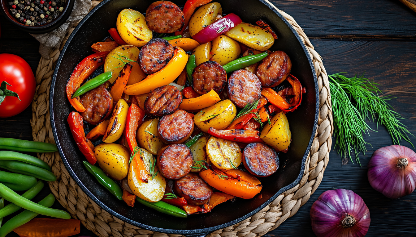 One-Pan Sausage & Vegetable Traybake