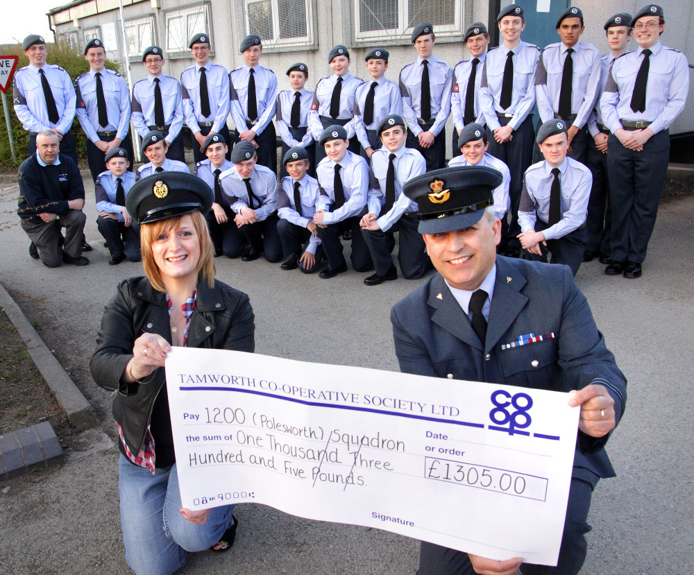 Tamworth Co-op helps Polesworth ATC to reach new heights