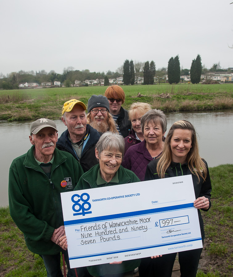 It’s picnic time at Warwickshire Moor as a tasty cheque arrives