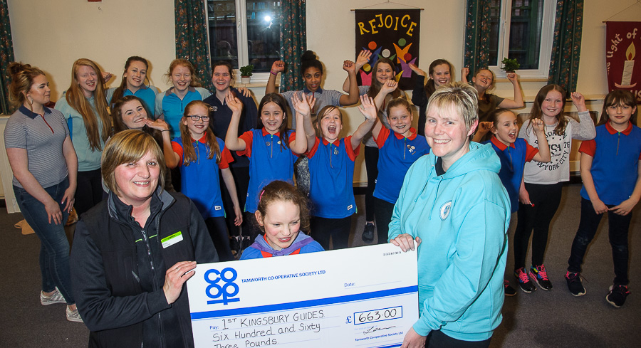 Jet-setting Kingsbury Guides get cash from Tamworth Co-op