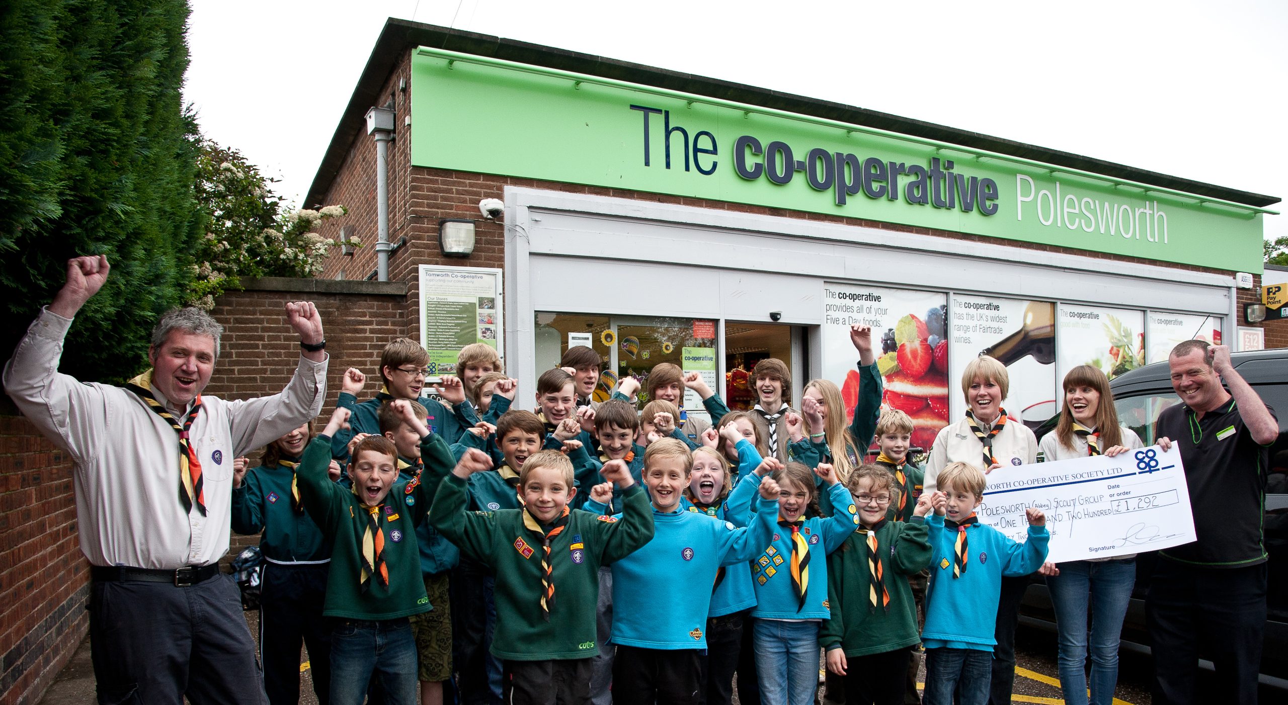 Tamworth Co-op is helping to rehome Scout group