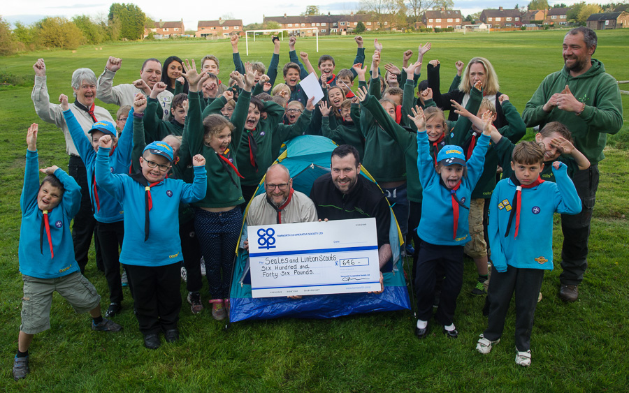 Tamworth Co-op cash puts scouts under canvas