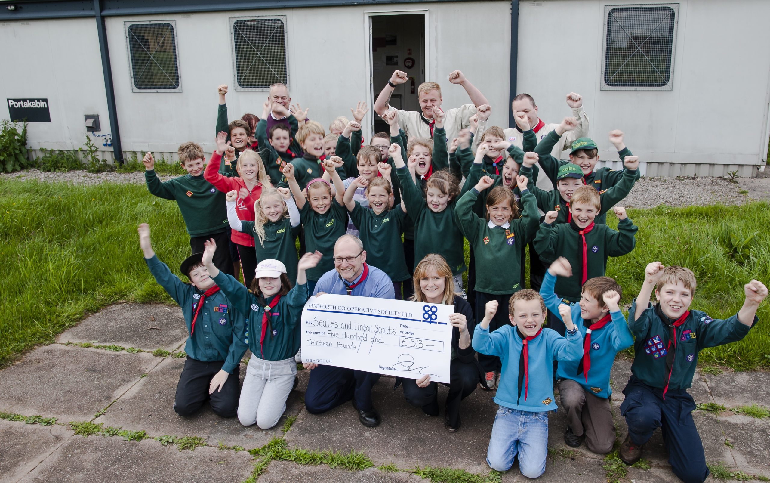Rosliston scout group keeps dry thanks to the Tamworth Co-op