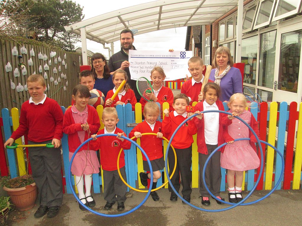 Stanton pupils given task of spending Tamworth Co-op cash