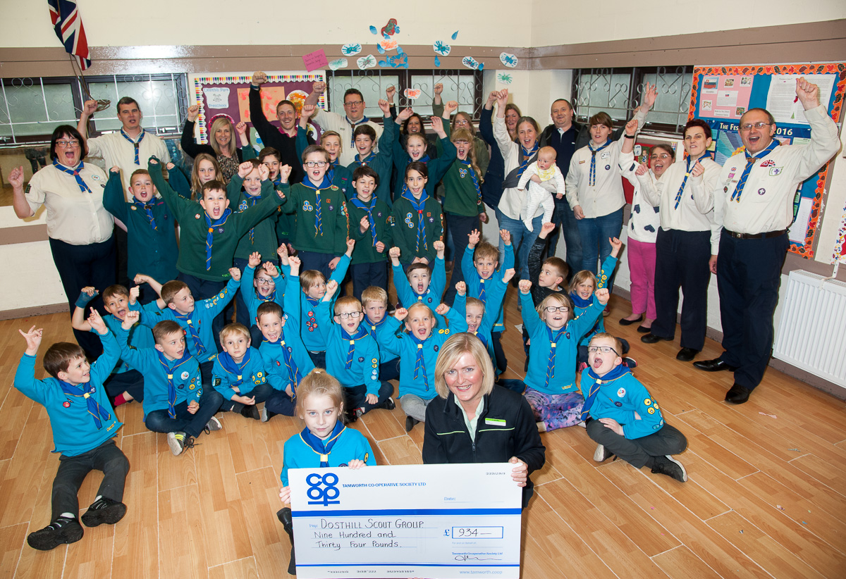 Co-op cash helps scouts overcome shortage of tents