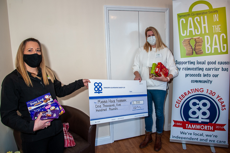 Tamworth Co-op Cash in a Bag scheme helps to feed hundreds