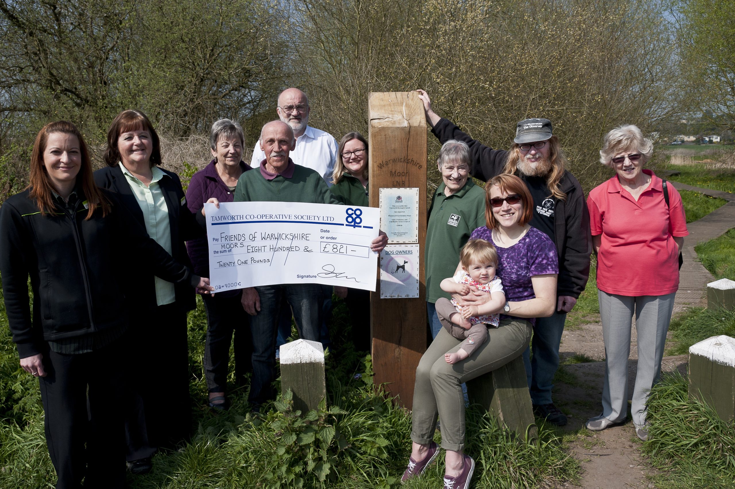 Tamworth Co-op cash boost for local nature reserve