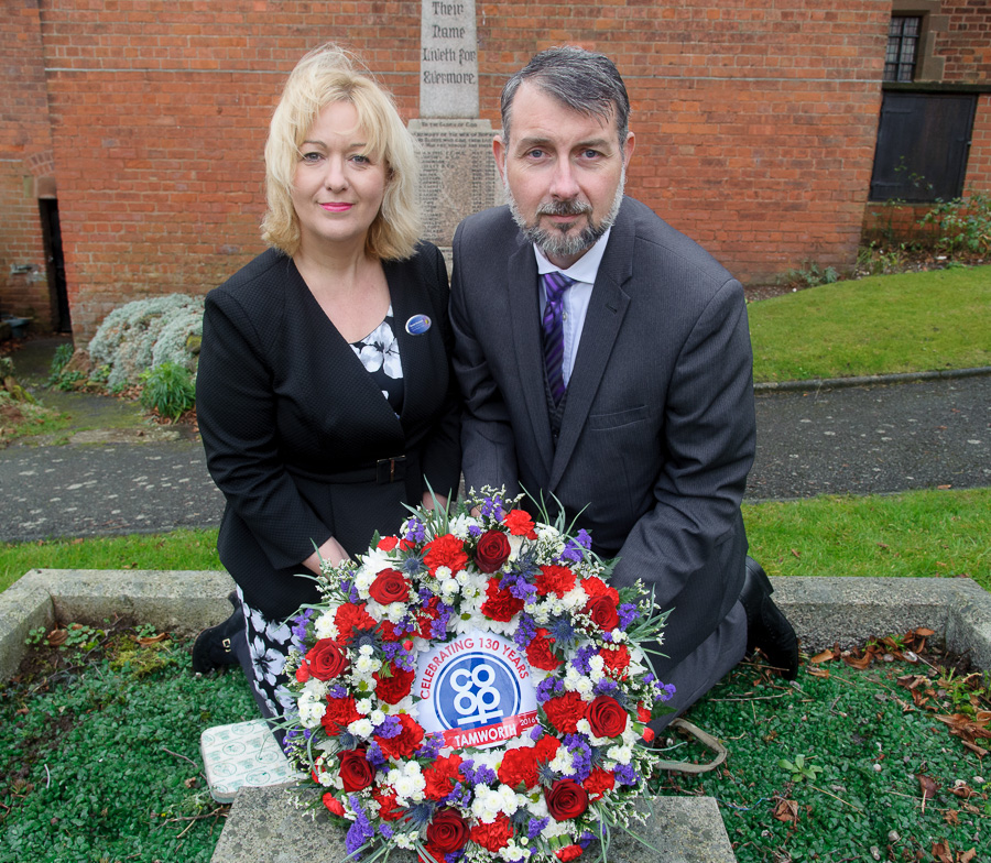 Anniversary wreath laid on the grave of Tamworth’s ‘champion of the poor’