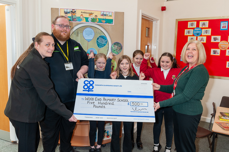 Carrier bag sales benefit Wood End pupils and dementia group