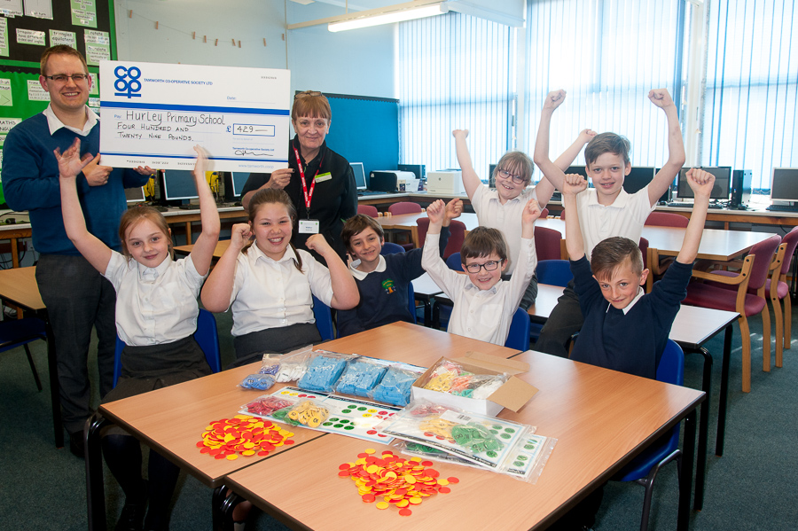 Tamworth Co-op shoppers raise hundreds of pounds for village school